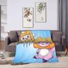 Foxy Boxy and Rocky Lankybox Blanket Quality Super Soft Throw Blanket Winter Decorative Living Room Fashion Bedspread 013