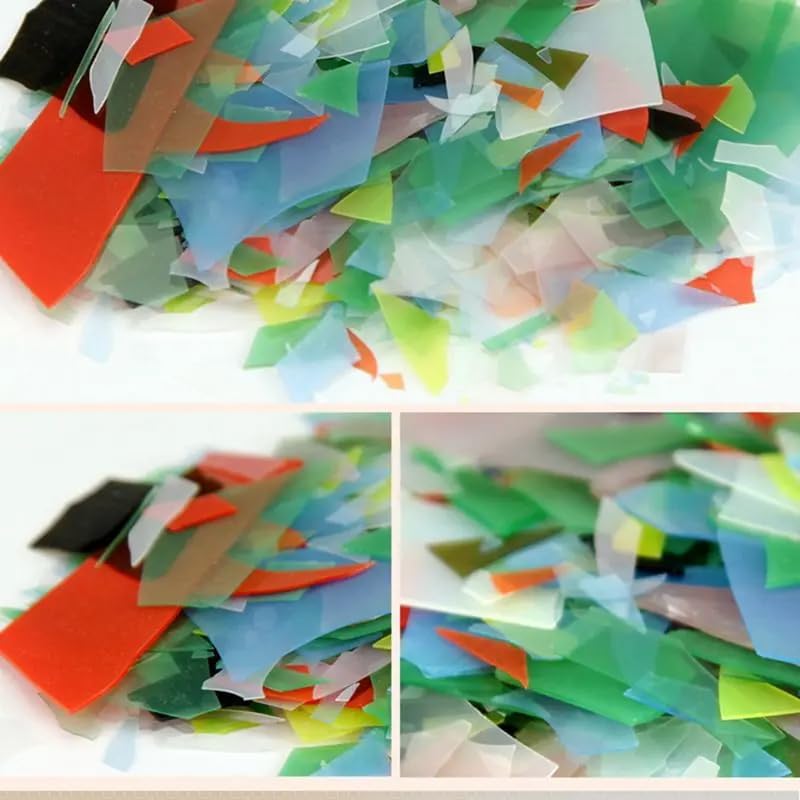 140g Confetti Glass COE 90 Fused Glass for Microwave Kiln Fusing Glass Supplies