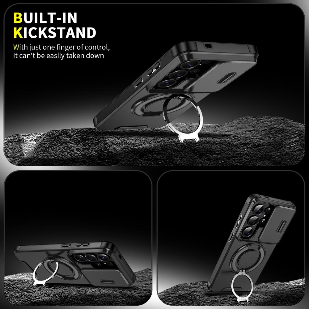 Pour Samsung Galaxy S26 Ultra 5G Coque Antichoc Armure Anneau Magnétique Housse Pour Galaxy S26Ultra Pour Charge Sans Fil Magsafe Funda