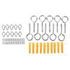 Rubber Coated Stainless Steel Wire Rope Kit String Light Hanging Kit Outdoor Garden Railing Cable Set