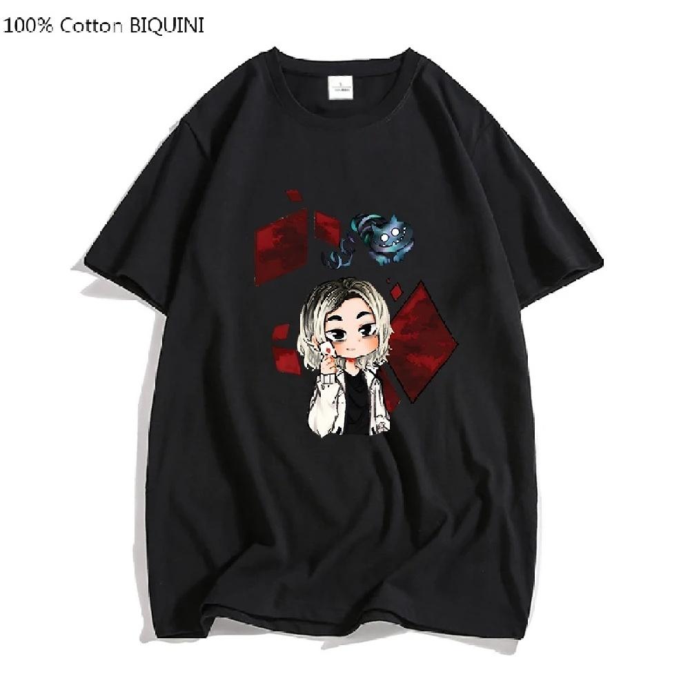 

Alice In Borderland Emblem Oversized Tshirt Men T Shirts Fashion Japanese Anime T-shirt Four Seasons 100% Cotton Short Sleeve1 XXXXXL чорний