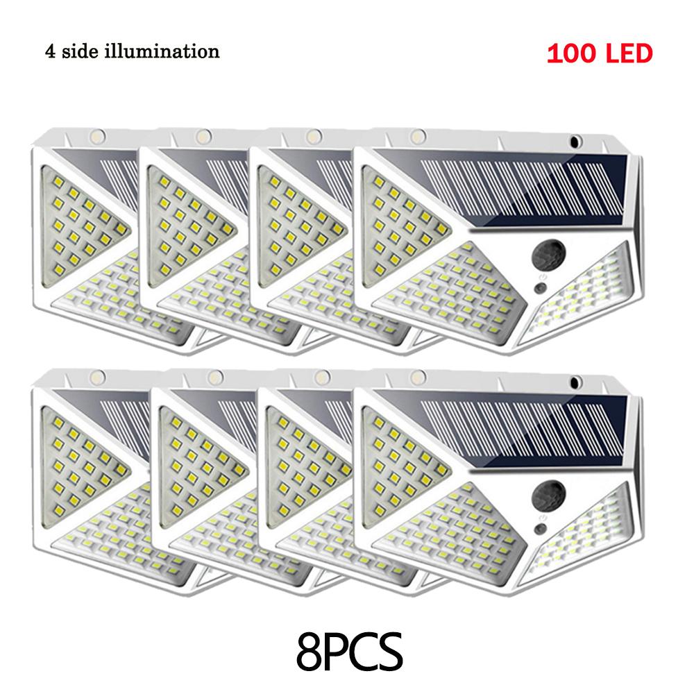 1/2/4/6/8/10PCS Multifunctional LED Solar Lights With Motion Sensor Outdoor Waterproof Decoration 180 Degree Lighting Wall Lamp