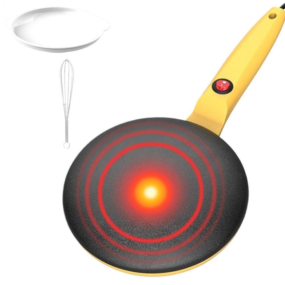 Ergonomic Grip Crepe Maker Nonstick Electric Pancake Pan Electric Crepe Maker Breakfast Cooking