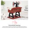 Vintage Sewing Machine Model Music Box Retro Mechanical Wind Up Musical Gift Creative Home Desk Art Ornament Collectible Craft