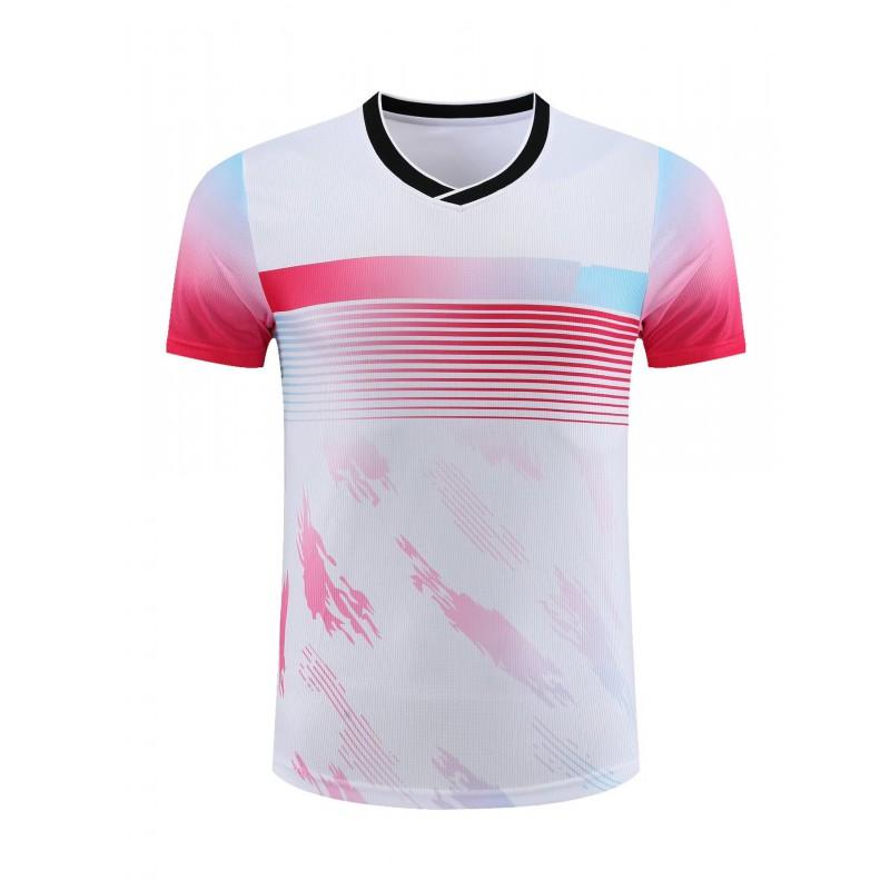 Mens Womens Quick-Dry Tennis Badminton Sport T-Shirt Breathable Training Competition Shirt Custom Print