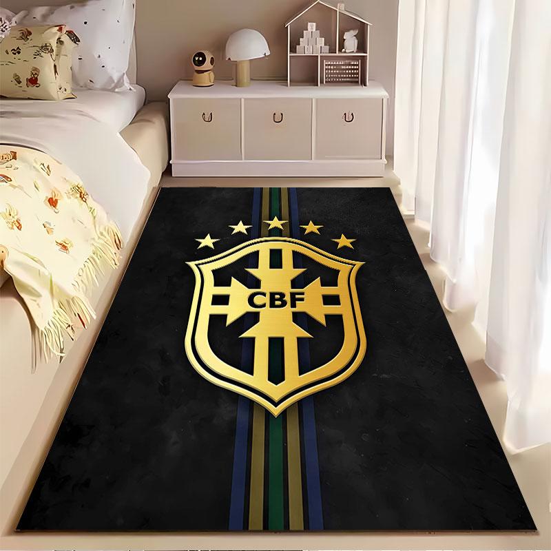 Golden Emblem with CBF Logo suitable as a non-slip mat for the living room or bedroom sofa