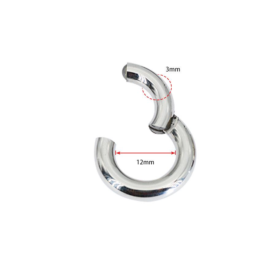 Large Stainless Steel Nose & Lip Ring - Minimalist Basic Circle for Universal Wear