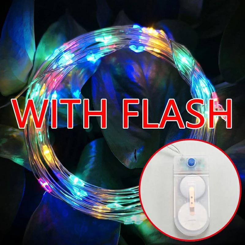 5PCS LED Fairy Lights Battery Operated 3 Modes Copper Wire String Lights for Wedding Birthday Party Gift Cake Bouquet Decor