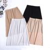 Einfarbiges Eis-Seiden-Unterkleid Damen Langes Unterkleid Sicherheitsunterkleid Slips Unterrock Halber Unterrock