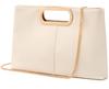 Baisikou Women's Clutch Bag, Fashionable Large Party Bag, Wedding Bag, 3-Way Handbag, Crossbody Bag, Shoulder Bag (Ivory)