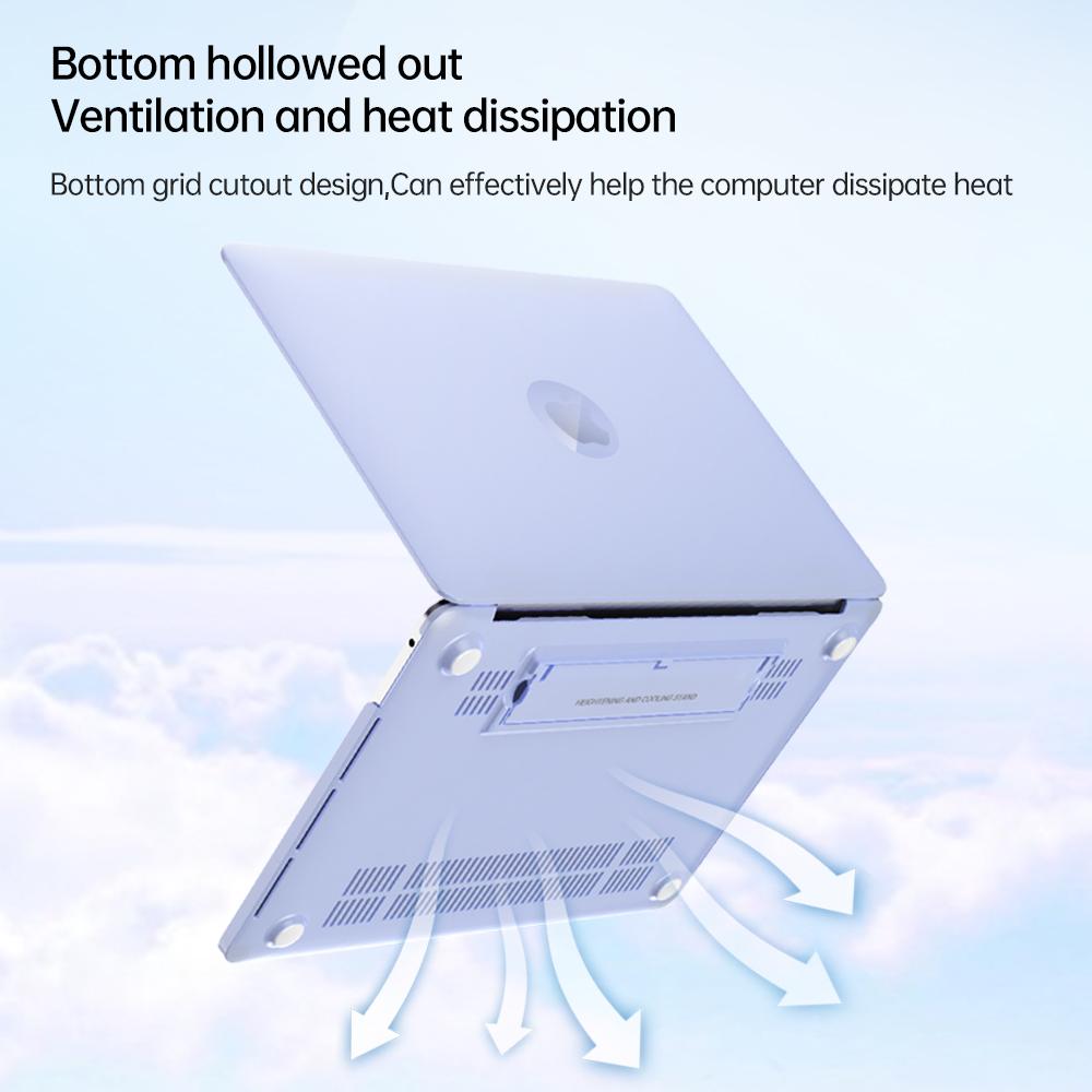 For MacBook Pro 16 inch (2024) (2023) (2021) (A2485/A2780/A2991) Case Kickstand Heat Dissipation Laptop Cover