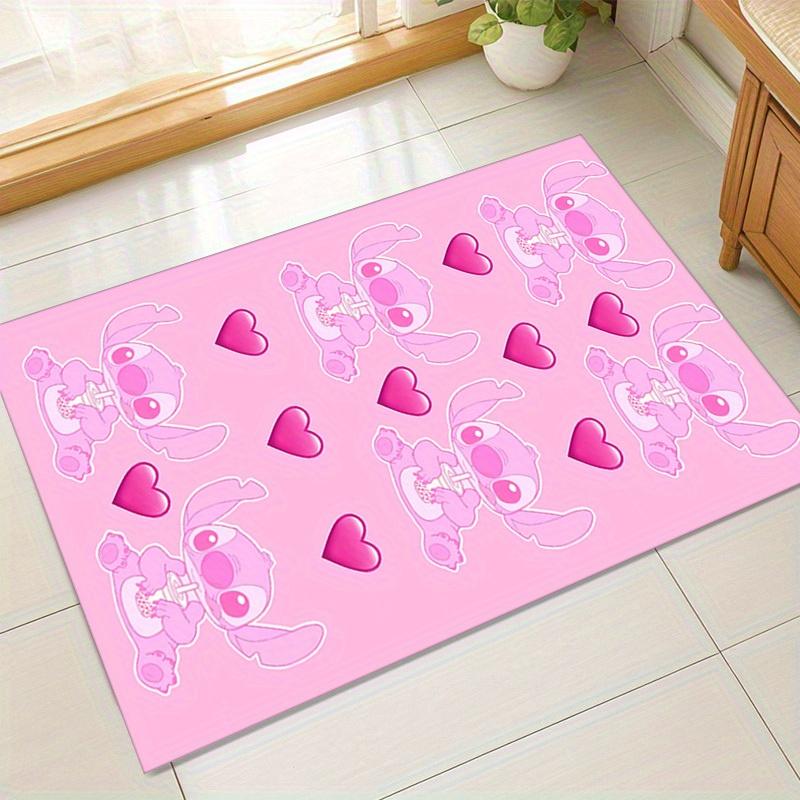 

1pc Cute Stitch Pink Heart Pattern Rug - Home Decor, Office Carpet, Outdoor Mat, Gift Ideaz041483 60cm by 90cm