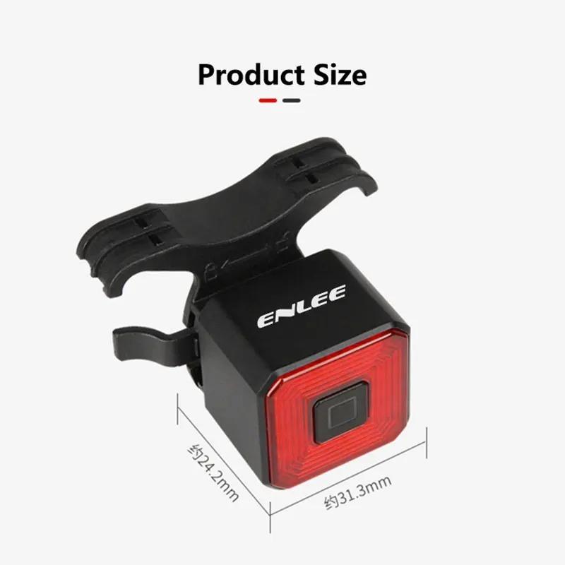 Smart Bicycle Brake Light Usb Rechargeable Auto Stop Led Tail Lamp Ipx6 Waterproof Rear Cycling Safety Warning Light