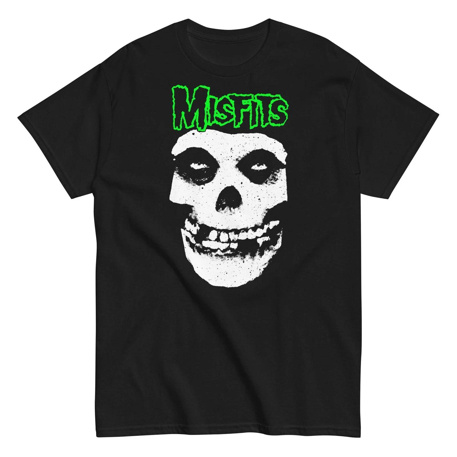 Misfits - Green Skull T Shirt XL