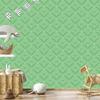 Wallpaper Geometric rhombuses green, green background 50x1000