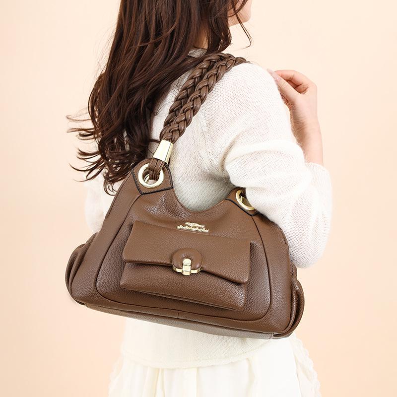 New Style Stitching Handbag Large Capacity Bag Messenger Bag Women's High-end Fashion All-match Tote Bag