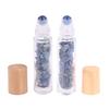 10ml Natürlicher Edelstein Roll-On Flasche Nachfüllbar Ätherisches Öl Körperparfüm Glas innen Heilkristall Schönheits-Chips 1 Stück
