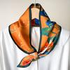 2025 Neckerchief Female Luxury Square Scarf for Women Silk Shawl Satin Hijab Fashion Wraps Hair Bands Ribbon Headband Bandana