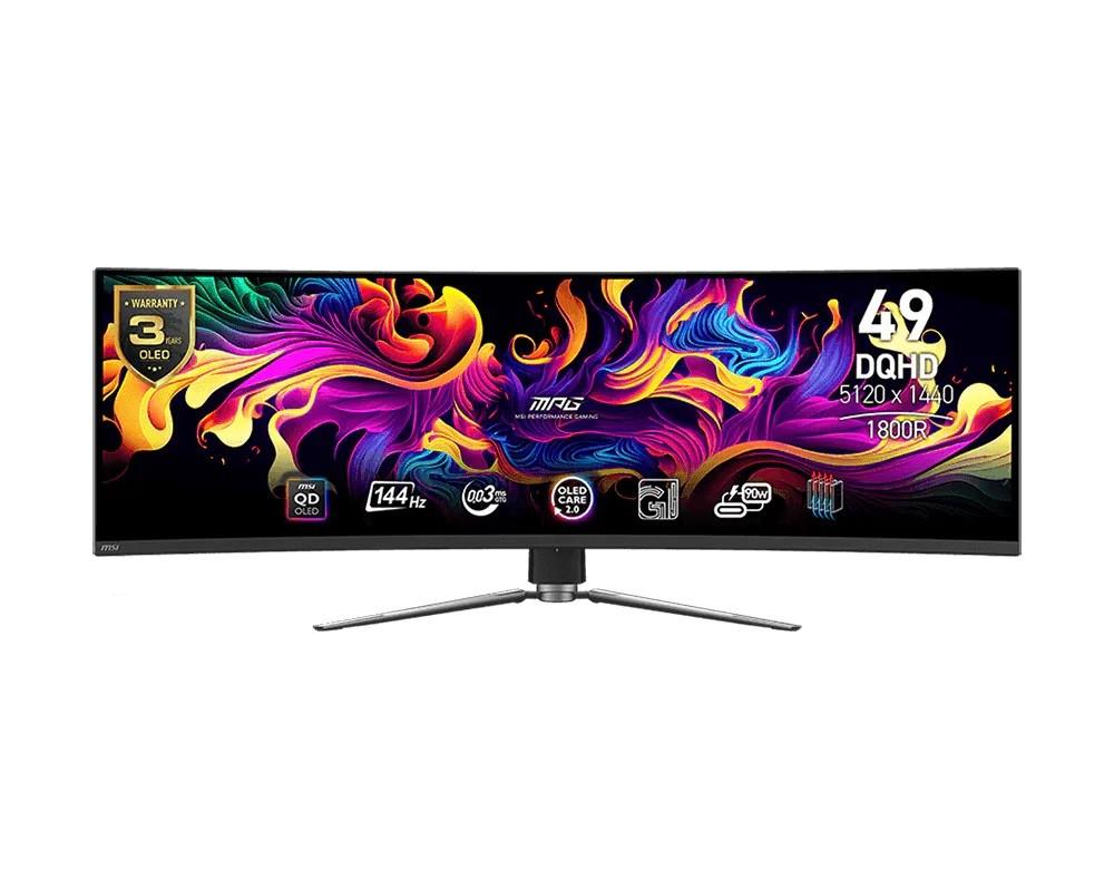 Monitor MPG 491CQP QD-OLED 49 Zoll/LED/QD-OLED/Gebogen/144Hz/Schwarz