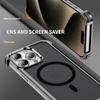 Armor Corner Pad Protection Magnetic Case For iPhone 15 Pro Max 14 Plus 13 12 Matte Cover Titanium Alloy Frameless For Magsafe