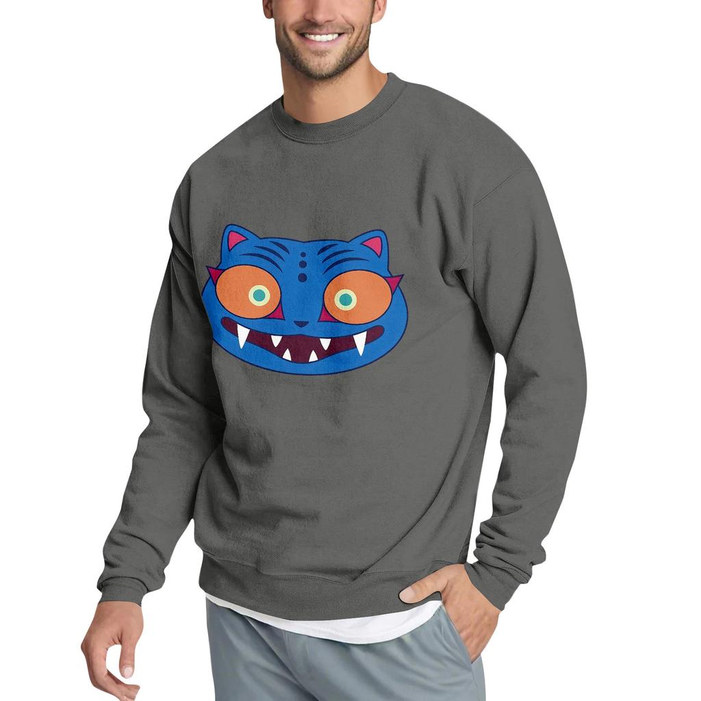 Men's Casual Sweatshirt With Fun Film-Themed Print