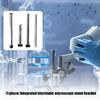 Multipurpose Adjustable Microscope Stand Holder Heavy Duty Iron Construction For Academic Research And Observation Needs