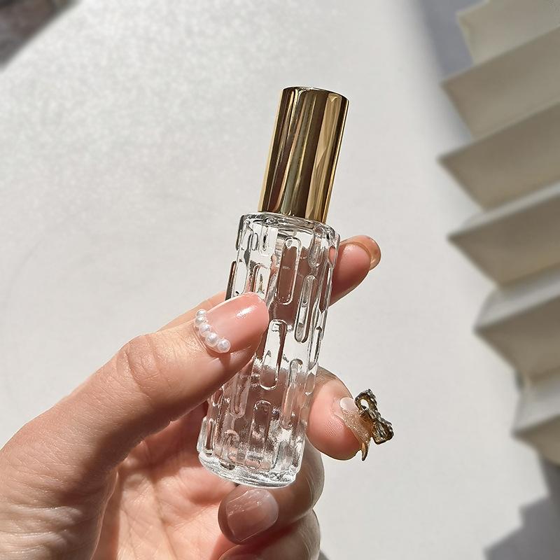 10/15ML Glass Perfume Spray Bottle Rose Gold Aluminum Refillable Atomizer Travel Bottle