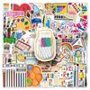 50pcs Creative Cartoon Waterproof Stickers for Planner & Stationery