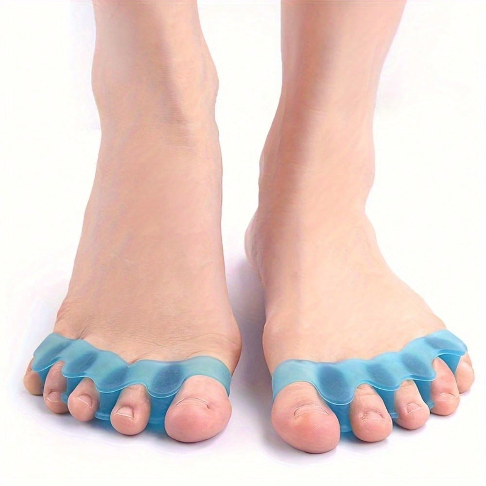 2pcs Five Toe Divider, Toe Outward Orthodontic Device, Reusable Foot Orthodontic Alignment Spacer for Men and Women