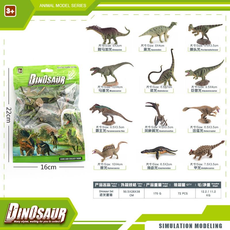 Authentic Style Dinosaur Model Collection Including Velociraptor Tyrannosaurus Triceratops And Stegosaurus Ideal For Gifts C And