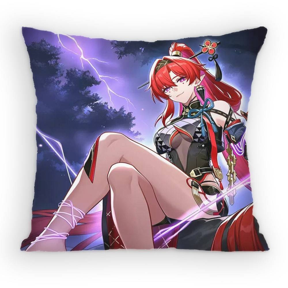 

Open world Game Wuthering Waves Yinlin Pillow Case Sofa Living Room for Bedroom car Headboard Cushion Square Cushion Nap Time 30x30 cm