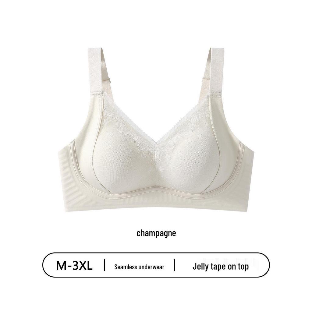 Seamless Women's Gathered Bra for Small Busts: Reduces Underarm Fat, Lifts, Shockproof, Anti-Sagging, Soft Support, Beautiful Back Design.