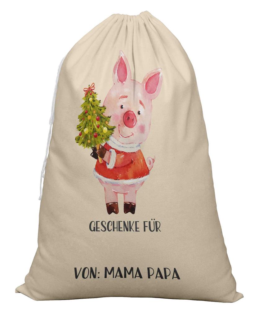 Printtoo Large Drawstring Canvas Bag Christmas Sack Bags Santa Gift Sack Custom Party Favor 2 Pcs 27x20 Inch