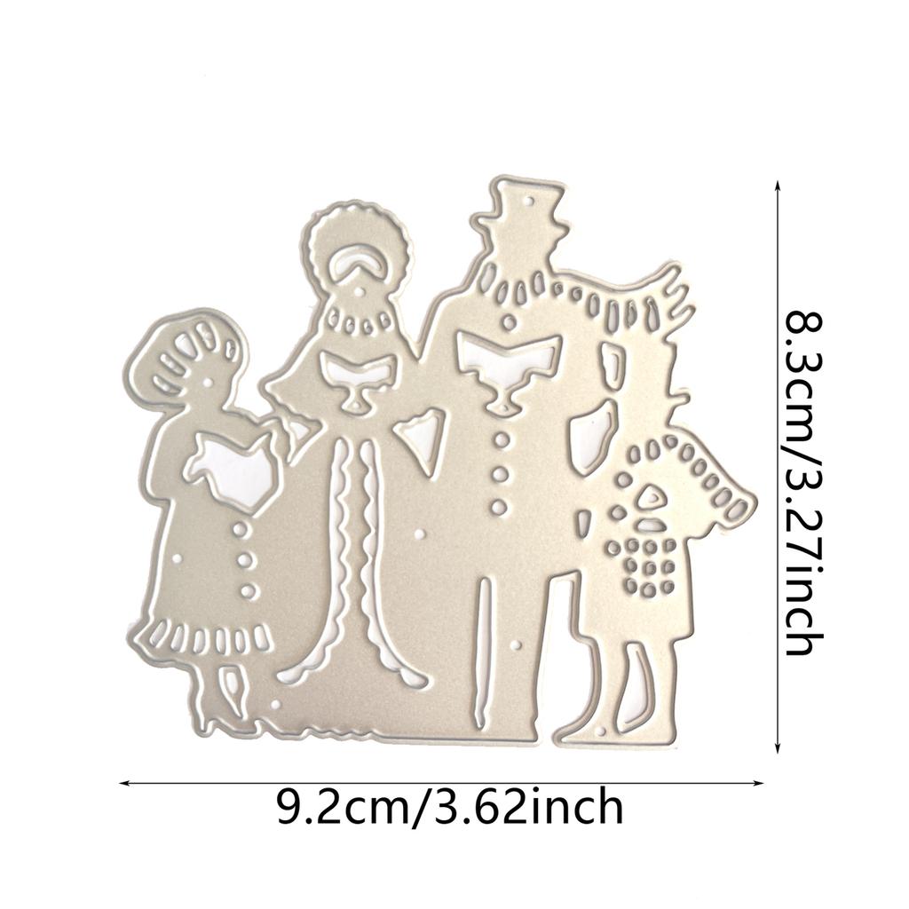 1Set Four Human Metal Cutting Dies Photo Album Decoration Accessories DIY Crafts for Journal Diary Decoration Supplies