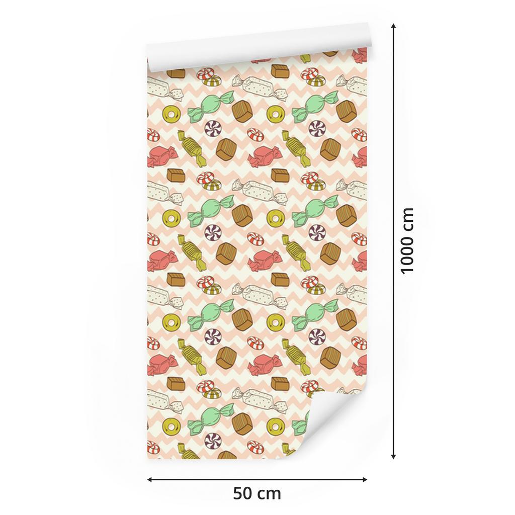 Wallpaper Candy before zigzag pattern for living room and bedroom 50x1000