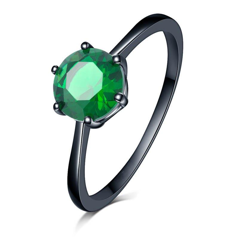 

Классическое кольцо Zhenrong с шестью крапанами, разноцветными вставками и золотым покрытием Size 9