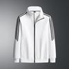 Men's Spring Autumn Casual Sports Striped Jacket Sweatshirts Long Sleeve Pullovers Coat For Men Streetwear Couple Clothes