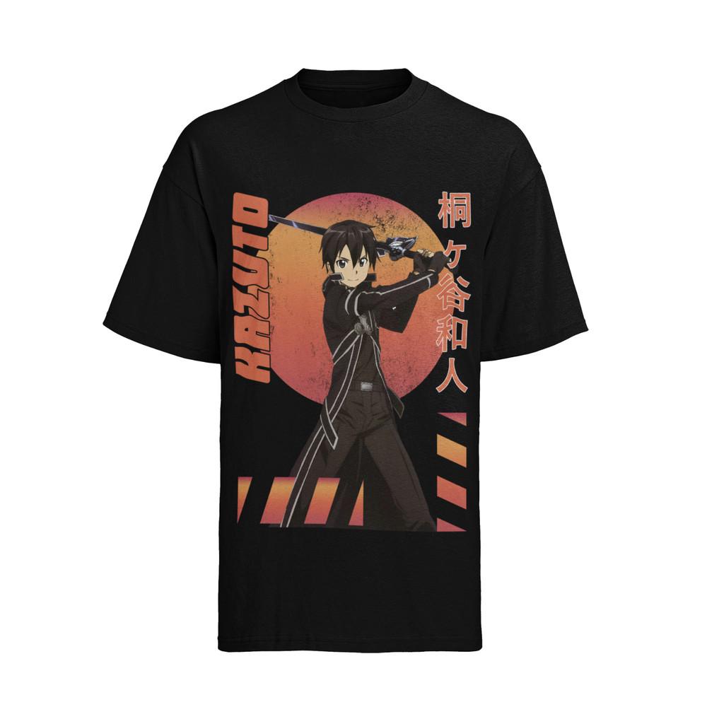 

Sword Art Online Kirito SAO Anime Herren Bio Baumwolle T-Shirt Herren 3XL