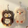 New Durable High Quality Soft Owl Chenille Hand Towel Hanging Fluffy Chenille Towel Owl Design Super Absorbent Funny Hand Towel