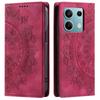 For Xiaomi Redmi Note 13 5G Leather Case Imprinted Mandala Wallet Phone Cover