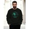 Men'S LOVE The GAME Tennis Pattern Casual Crewneck Sweatshirt