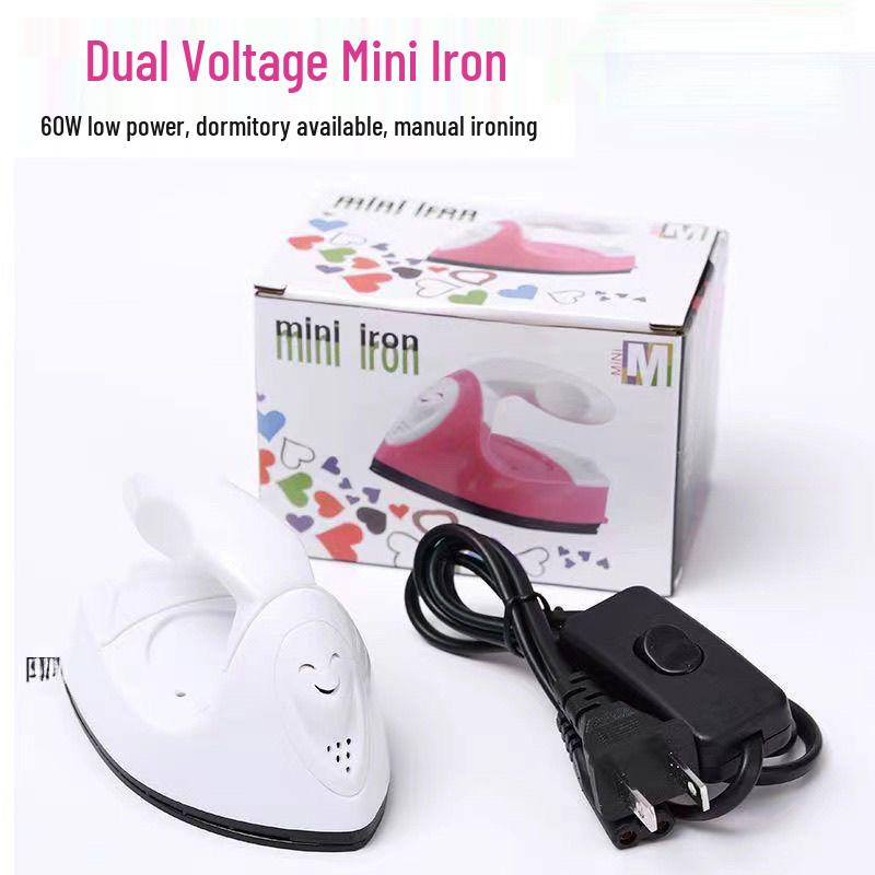 

Compact Dry Iron for Rhinestones, Beads, and Crafts - Constant Temperature, No Steam, 180° Handheld Design.
