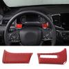 For Honda Pilot 2015-2019 Red Soft Carbon Fiber Air Vent Frame Vanity Mirror Cover Interior Decorative Sticker Auto Parts X12