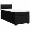 Maison Exclusive - Sommier à lattes de lit et matelas Noir 80x200 cm Tissu