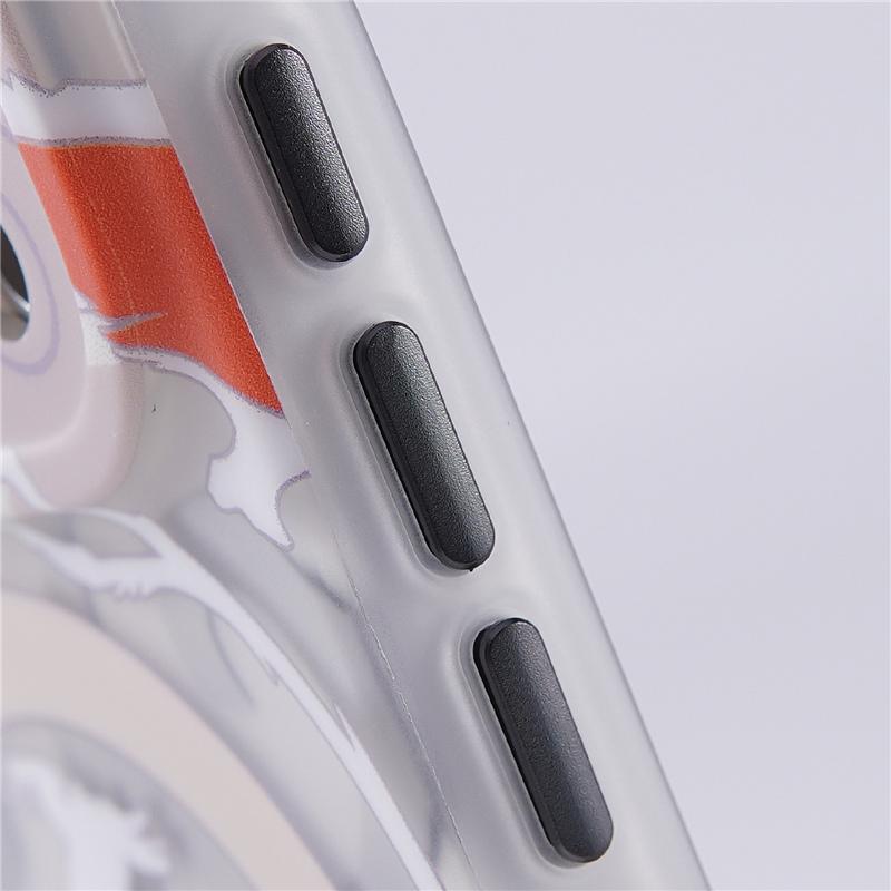 Custodia Protettiva con Lente Opaca Cavallo Astratto Graffiti Per iPhone 17 Air 17Pro 16 17Pro Max Per Copertura Caricatore Wireless Magsafe