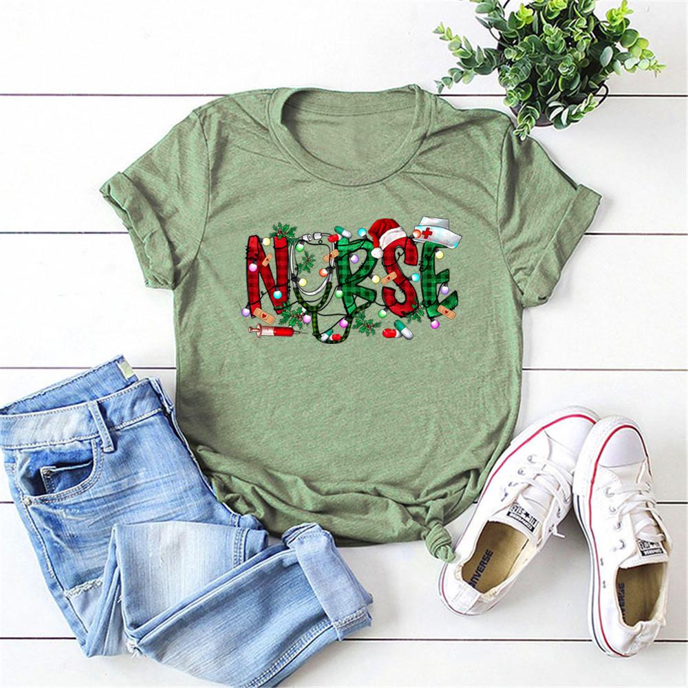 Christmas Nursing Tshirt Nursing School Shirt Nurse Christmas 2023 Tees Xmas Party Shirts Lit It Up Midwife Shirts Nurse Gifts