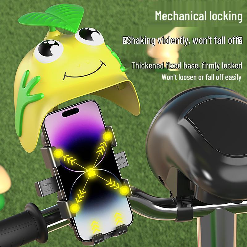Compact Helmet Phone Holder & Sun/Rain Shield for Scooter/Motorcycle/Bicycle Riders.