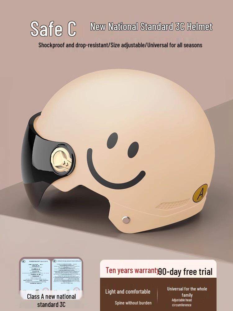 CERTIFIED 4-Season Electric Vehicle Helmet for Men & Women