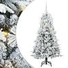 Artificial Foldable Christmas Tree White 150 Cm PE and PVC