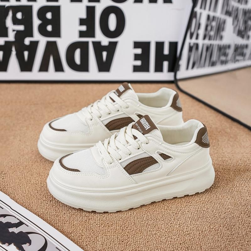 CRLAYDK Women's Tennis Walking Low Top Platform Casual Sneakers Lace Up Classic Skateboard Shoes Height Increase Trainers